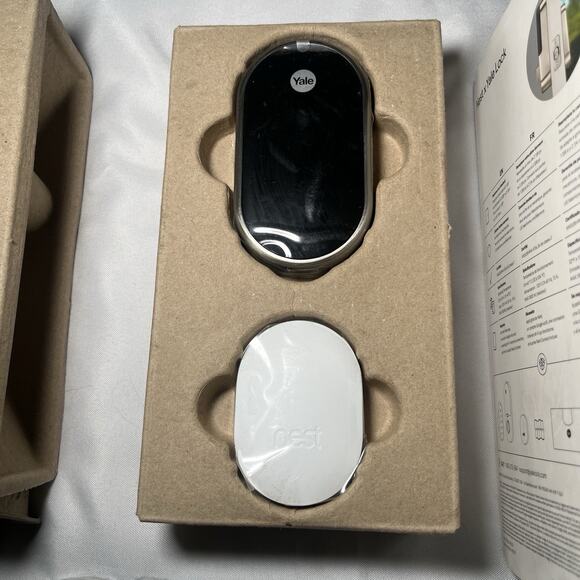 Google Nest x Yale Lock Tamper Proof Smart Lock Keyless Satin Nickel OPEN *READ* - Picture 2 of 12